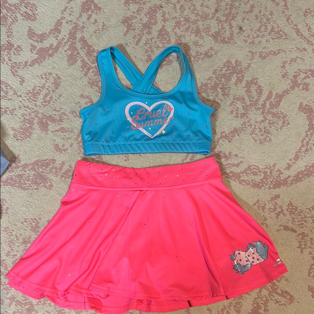 Blue and Pink Athletic Set